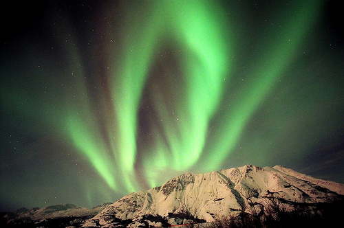 Северное сияние Национальный парк Клуаан